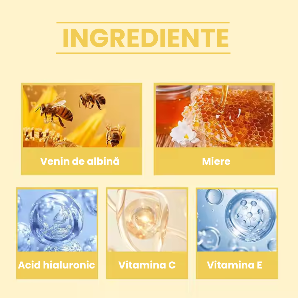 Crema Hidratantă și Revitalizantă cu Venin de Albină – 50ml