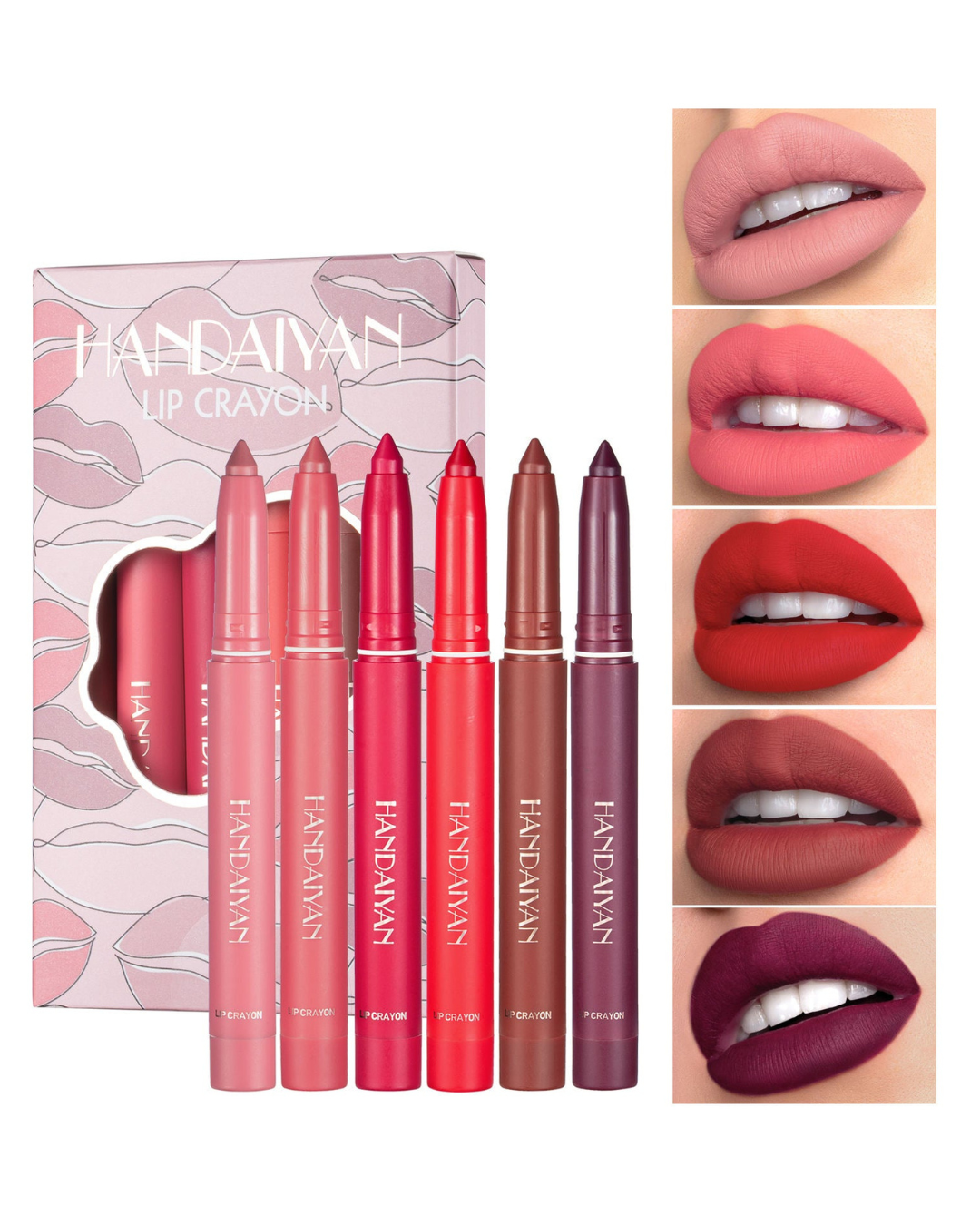 Set 6 Creioane de Buze PREMIUM